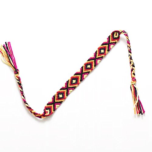 Rimobul Nepal Woven Friendship Bracelets - 12 pack