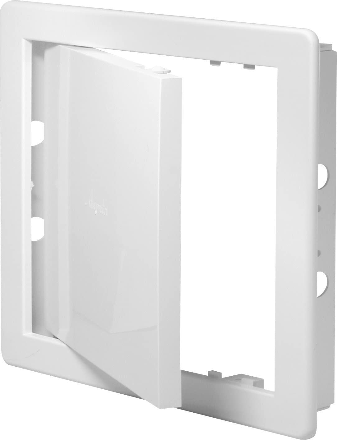 Access Panel White Plastic Inspection Hatch – Ceiling & Wall Access Door for Pipework, Ducting & Utilities 200 mm x 250 mm