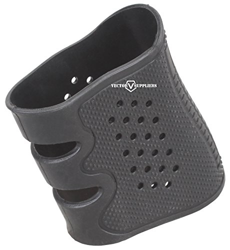 TAC Vector Optics GEN 2 Pistol Rubber Grip Cover Sleeve Slip-On for Avoid Slip Black Color fit Glock HK USP