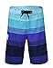 Nonwe Men's Pattern Lightweight Beach Swim Board short 11920 - 32,Blue Stripes