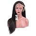 Younsolo Glueless Straight Lace Front Wigs Pre Plucked Natural Hairline with Baby Hair for Women 130% Density Unprocessed Brazilian Virgin Human Hair 13x4 HD Transparent Lace Frontal Wigs 14 inch
