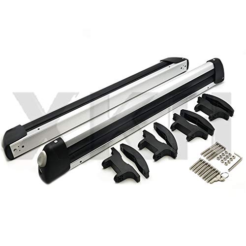 XKH- Rooftop SnowRack Plus Ski Rack for Cars Fits 6 Pairs Skis or Fits 4 Snowboard