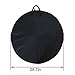 Weanas 2pc MTB Mountain Road Bike Cycling Soft Wheel Bag, Transport Cover Bag, Bike Travel Cases, Carrier Bag, Wheelset Bag (Black, Pack of 2)