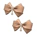 ZAKIA Women' Ribbon Bow Crystal Pendant Removable Shoe Clips Clutch Wedding Decoration Pack of 2