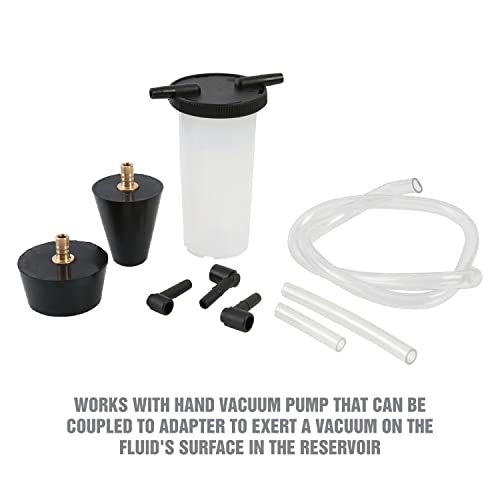 OEMTOOLS 27311 Power Steering and Brake Bleed Adapter Kit, Works w/Hand