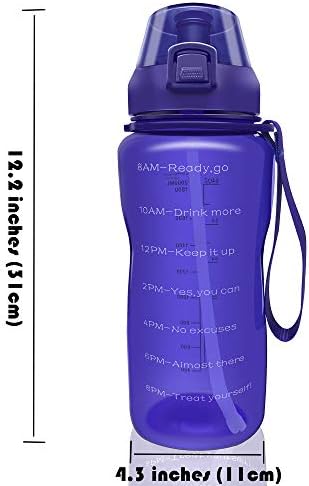 Clear water bottle with a straw and open cap, worth $18.79 as of August 9, 2023.