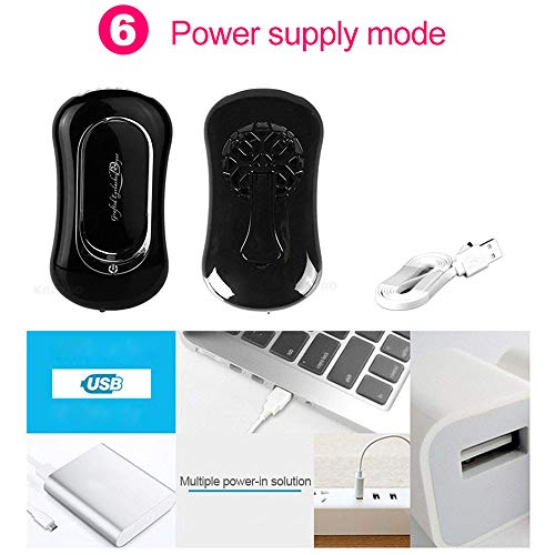 Hot Sale!UMFun USB Mini Fan Air Conditioning Blower Fan for Eyelash Extension Nail Quick Dryer Nail Machine (Black) - Thumbnail 2