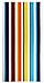 COTTON CRAFT - 5-Pack Striped Terry Beach Towels- 30x60 Inches - Absorbent Cotton - Assorted Family Set for Pool – 450 GSM - Each Towel Weighs 1.15 Lbs.