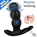 Rotating Anal Vibrator Sex Toy with Dual Motor 7x7 360° Rotation Vibration Patterns, PALOQUETH Unisex Waterproof Vibrating Butt Plug Silicone for Advanced Player, Rechargeable, Wireless Remote