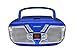 Sylvania Portable CD Boombox with AM/FM Radio, Retro Style, (Blue) (Renewed)thumb 2