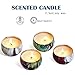 HELLY Scented Candles Gift Sets, Natural Soy Wax 2.5 Oz Unit Portable Travel Tin Perfect for Women Anniversary - 8 Pack