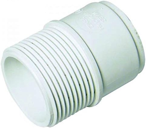 FLOPLAST Solvent White 40mm (43mm) Male Adapter