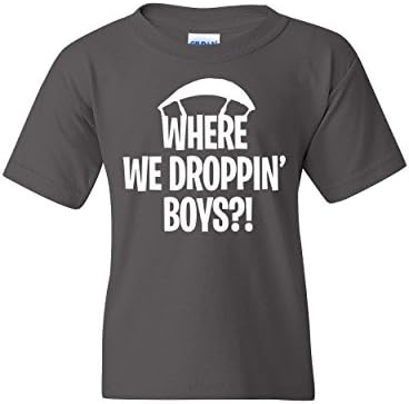 Superior Apparel Where We Dropping Boys Youth Unisex T-Shirt Tee