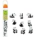 Safari Ltd. Panda TOOB - Set of 9 Hand-Painted Mini Figurines - Educational Toy Figures for Boys, Girls & Kids Ages 3+
