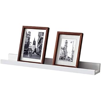 WELLAND Picture Ledge Shelf White, Picture Display Ledge, 24