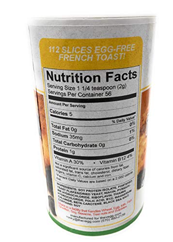 The Vegg Vegan French Toast Mix, 4 oz Canister TWO PACK BUNDLE - Thumbnail 3