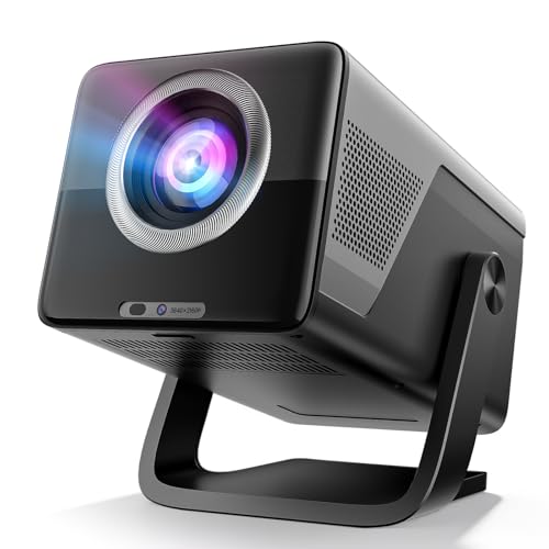 VUEKIME 2026 X7 Proyector Portátil 4K con Android 14, 1200 ANSI, WiFi 6 y Bluetooth 5.4, Proyector Smart 1080P Nativo con Auto Focus, Corrección Trapezoidal, Soporte 180°, HDMI ARC, Pantalla 50”-300”