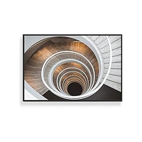 Framed Canvas Wall Art for Living Room, Bedroom Black and White Structure Canvas Prints for Home Decoration Ready to Hang - 16x24 inches