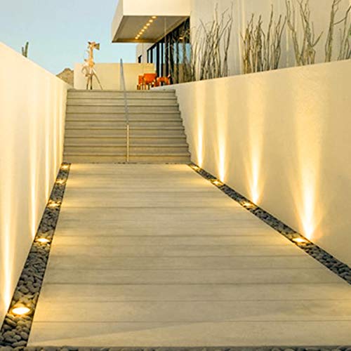 Landscape Lighting ALOVECO 12V-24V Low Voltage LED Landscape Lights Waterproof Pathway Stair Lights in-Ground Lights for Driveway, Deck, Garden, Outdoor Lighting,Warm White(6 Pack) - Thumbnail 7