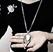Nataliya Long Pendant Necklace (Opal Angle Eye Pendant)