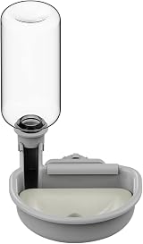 TOKAYIFE Pet Water Bottle Grey 480ml Anti-Overflow 2.5-4.5cm Bar Fit view 1