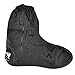 Waterproof Springtime Summer Rainstorm Rainy Day Rainsuit Raingear Motorcycle Road Bike Cruiser Chopper Driving Biker Gear Boot Shoe Cover with Side Zipper Black Adult Mens US 10-11 (Euro 44-45)