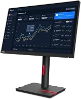 Lenovo T22i-30 21.5 Inch FHD Monitor HDMI DP VGA IPS 99% sRGB Ergonomic Stand view 2