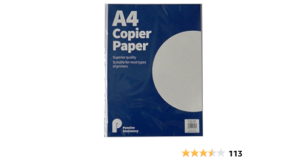 Amazon Com Copier And Printer Paper 60 Sheets Of 80gsm White Size 11 7 X 8 3 Office Products