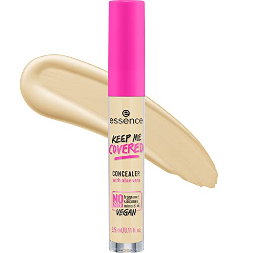 essence | Keep Me Covered Concealer | Lightweight, Non-Comedogenic, Buildable Coverage | Vegan, Cruelty Free & Paraben Free