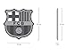 FC Barcelona soccer crest shield acrylic to hang on wall with stand same as on Messi Neymar Barcelona jersey