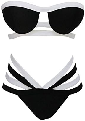 KDHJJOLY Soft Women's American Flag Fringe Padded Top Scrunch Butt Bikini Hot