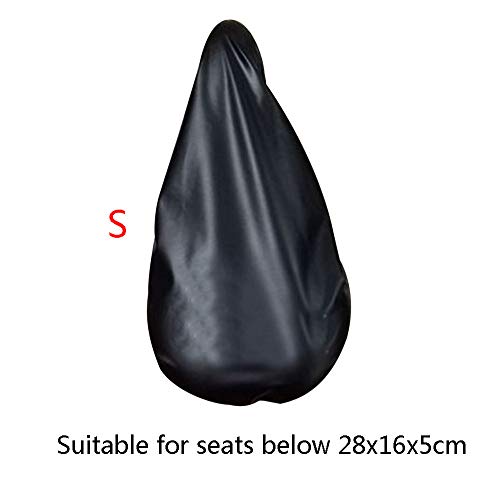 Quaanti 1 PC Bike Seat Waterproof Rain Cover and Dust Resistant Bicycle Saddle Cover Useful Easy to Install Elastic Bike seat Cover (S/28x16x5cm)