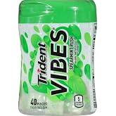 Trident Vibes Spearmint Rush Chewing Gum - 40ct (Pack of 2) | 2 Pack