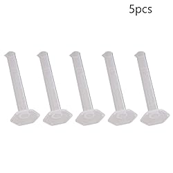 Othmro 5Pcs Measuring Graduated Cylinders 10ml Lab