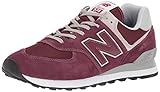 New Balance Men's Iconic 574 Sneaker, Burgundy, 11 D US