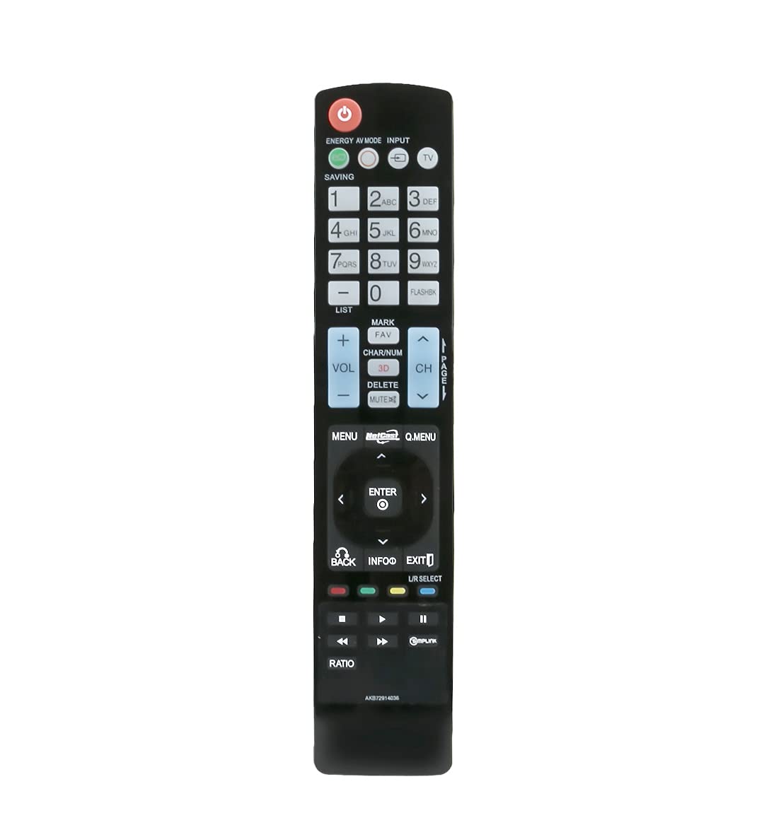 AULCMEET AKB72914036 Replaced Remote Control Compatible with LG Smart TV 55LD650 55LE8500 47LD630 47LD520 32LD450 37LE5300 42LD450 42LE5500 19LE5300 22LE5300 22LE5500 26LE5500 26LE5300