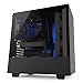 NZXT H500 ATX Computer Case, CA-H500B-BL, Black/Blue