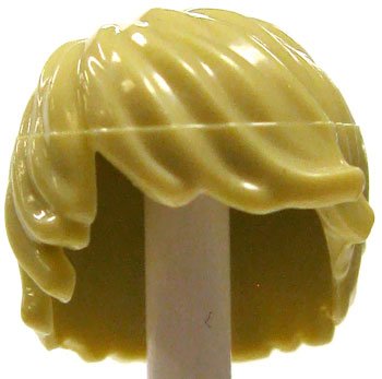 LEGO-LOOSE-Hair-Sandy-Blonde-Windswept-to-the-Side