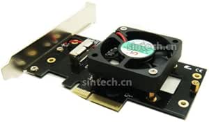 Sintech 28pin To Pci E Adapter Card Compatible For Ssd From Macbook Air 13 17 And Macbook Pro Late 13 15 With Fan Electronics Amazon Com