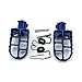 XLJOY Aluminium Blue Foot Pegs Rest Footrest FootPegs for Yamaha PW50 PW80 TTR90 Honda CRF CRF80 CRF100F Dirt Bike