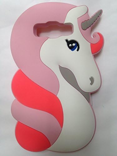 Cute 3D Cartoon Lovely Animal Design Soft Silicone Back Case Cover for Samsung (Galaxy J7 J710 A7 sea horse pink)