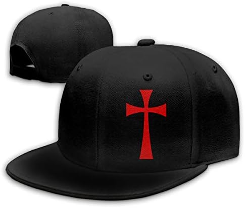 QNCCY Cross Knight Templar Classic Plain Baseball Cap Unisex Cap Adjustable Hat Black