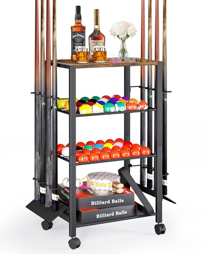 Pool Stick Holder Rack Stand for 8 Cue Sticks - Billiard Game