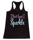 P&B I don't Sweat I Sparkle Women's Tank Top
