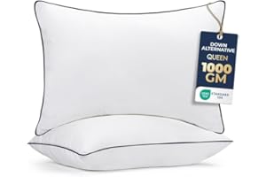Utopia Bedding Bed Pillows for Sleeping (Navy), Queen Size, Set of 2, Hotel Pillow, Cooling Pillows for Side, Back or Stomach
