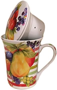 Tea Cup Italian Cusine with Removable Diffuser and Lid