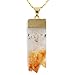 SUNYIK Natural Quartz Cluster Drusy Pendant Crystal Gemstone Healing