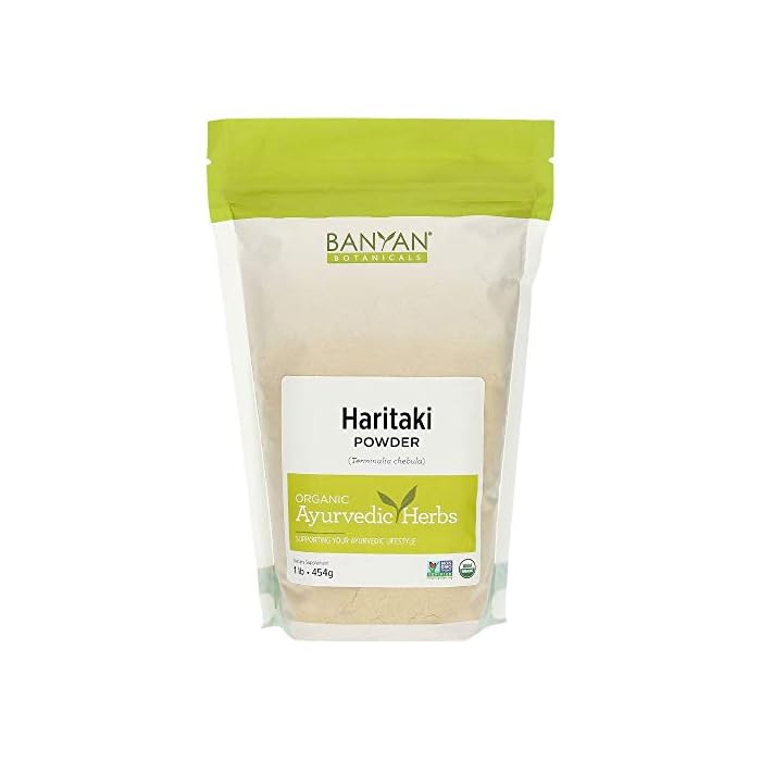 Banyan Botanicals Haritaki Powder – Certified Organic, 1 Pound – Terminalia chebula – for Detoxification & Rejuvenation…