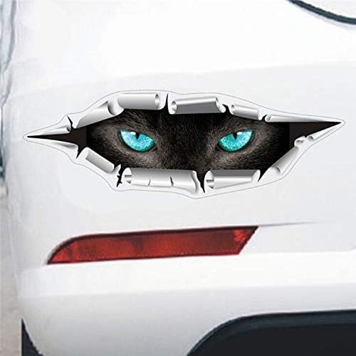 DIYEUWORLDL 2PCS/lot Lifelike 3D Eyes Peeking Monster Waterproof Fashion Car Sticker Car Styling For All Cars Chevrolet Cruze Car Focus
