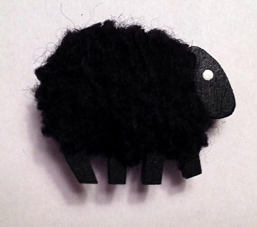 Camus Handmade Black Sheep Needle Minder for Cross Stitch and Needlepoint